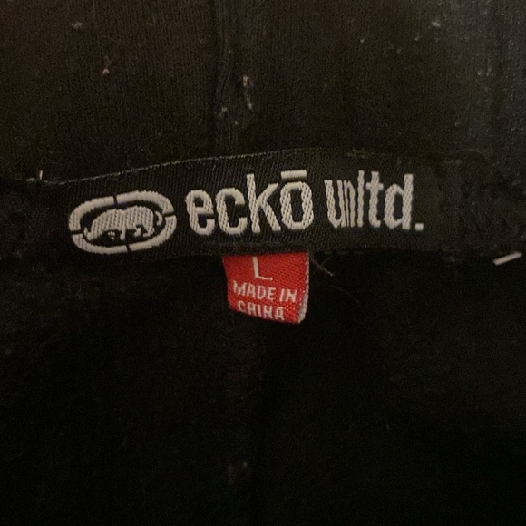 Black Joggers with Graphic Print - Picture 2 of 3